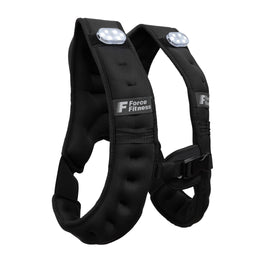Force Running Weighted Vest with Removable LED Lights & Bottle Holder