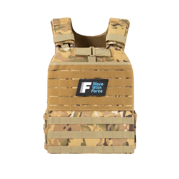 Tan Camo Weighted Vest