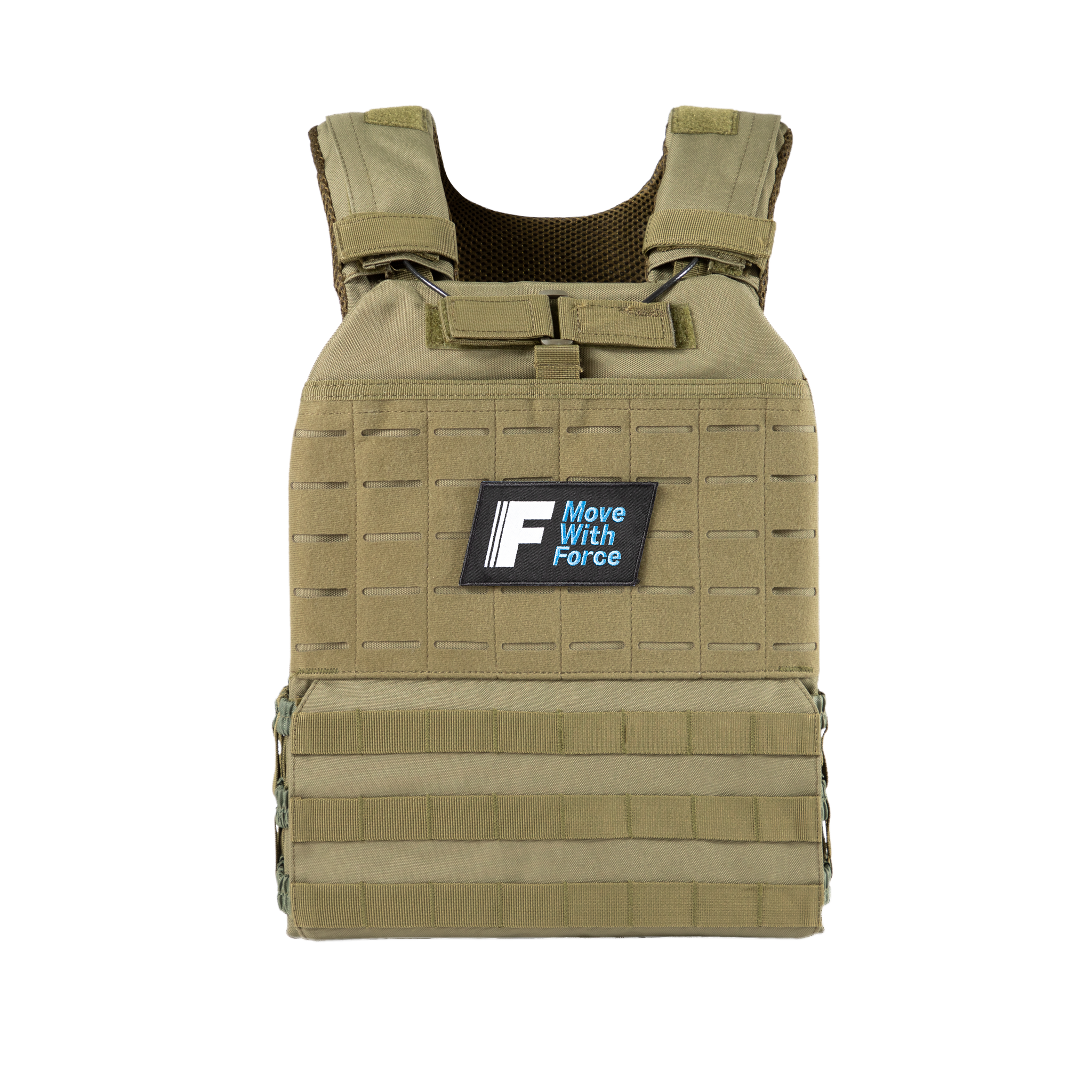 Army Green Weighted Tactical Vest Force Fitness