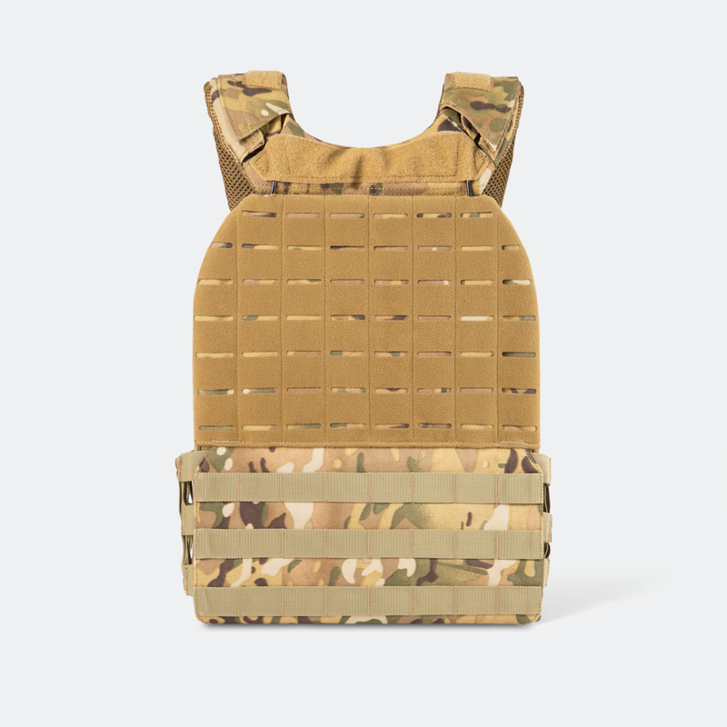 tan camo weighted training vest
