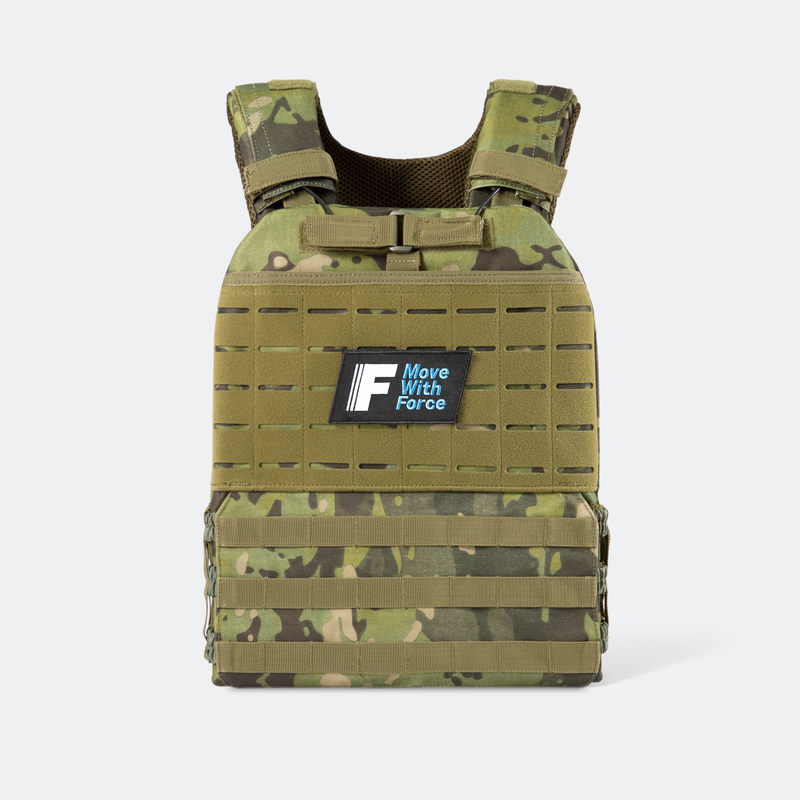 green camo weighted vest